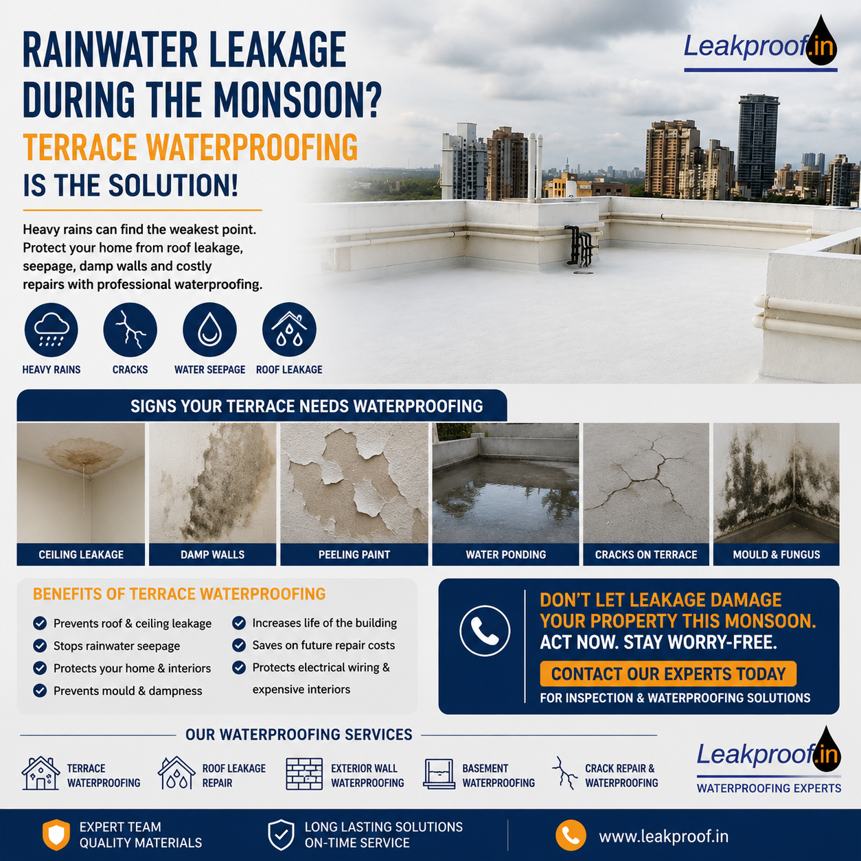 Leakages in Rain
