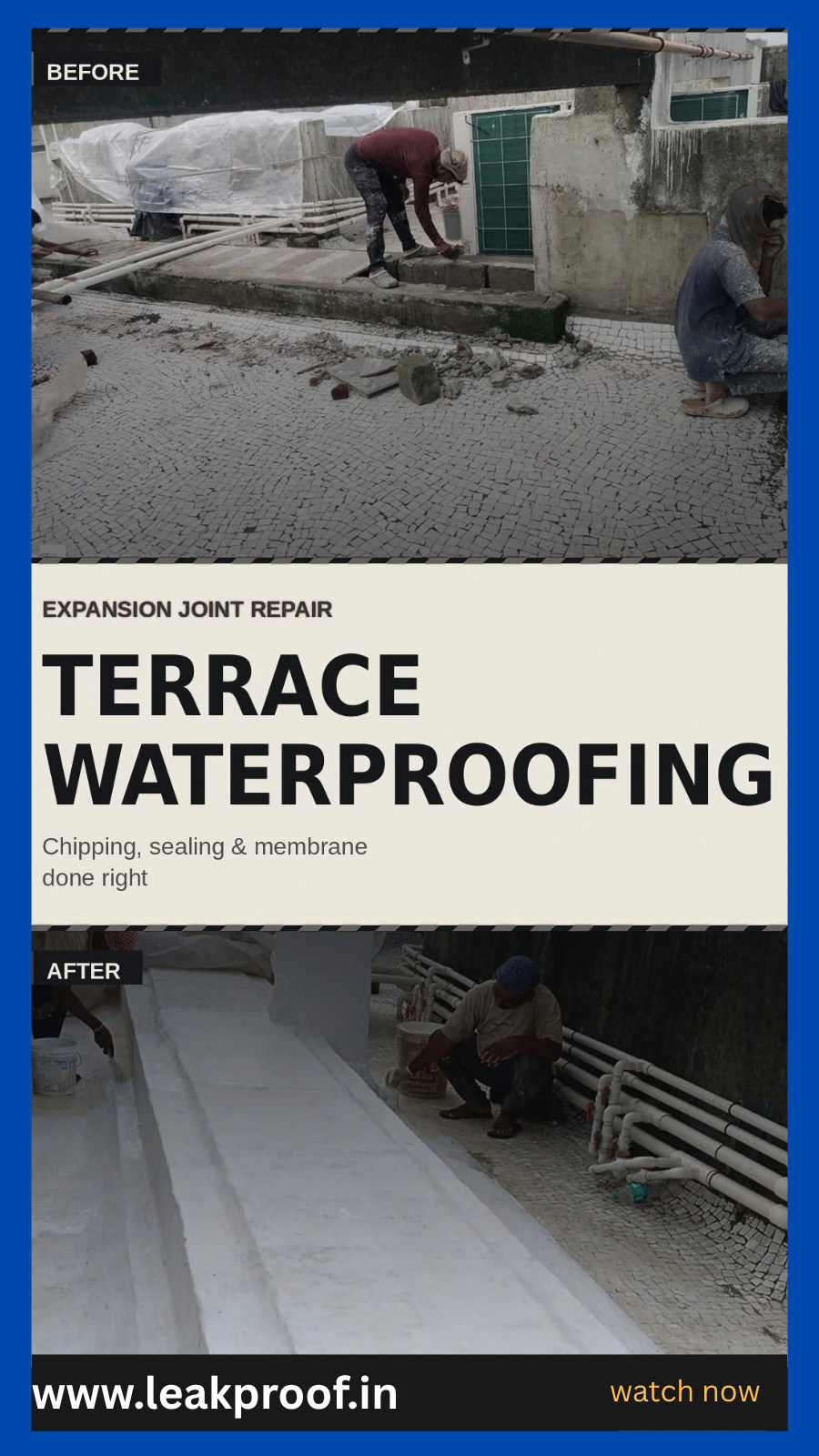 Expansion Joint- Terrace waterproofing
